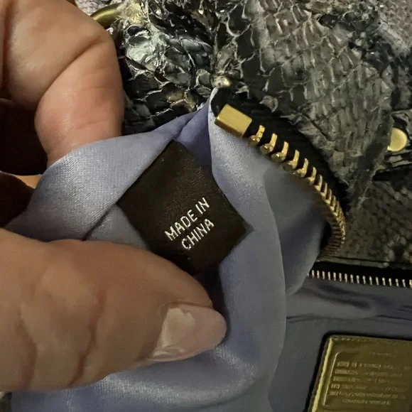 Coach Poppy Python Embossed Leather Bag - Picture 13 of 16